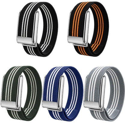 Three-Stripe Woven Nylon Watch Band, For WHOOP 5.0 Electrocardiogram, For WHOOP 5.0 Regular