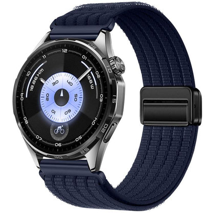 Magnetic Clasp Five-Link Breathable Nylon Watch Band, 22mm, 20mm, 18mm