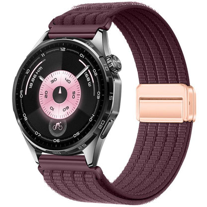 Magnetic Clasp Five-Link Breathable Nylon Watch Band, 22mm, 20mm, 18mm