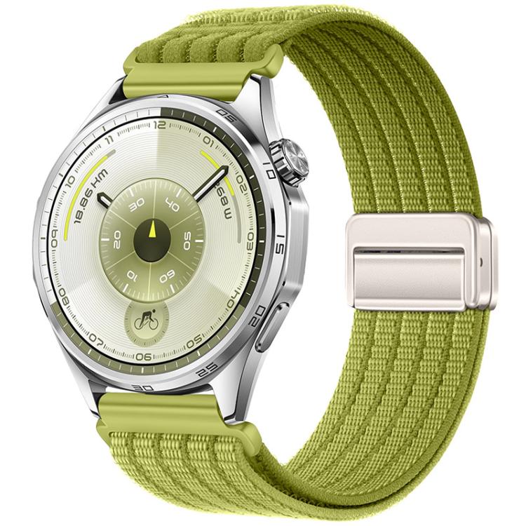 Magnetic Clasp Five-Link Breathable Nylon Watch Band, 22mm, 20mm, 18mm