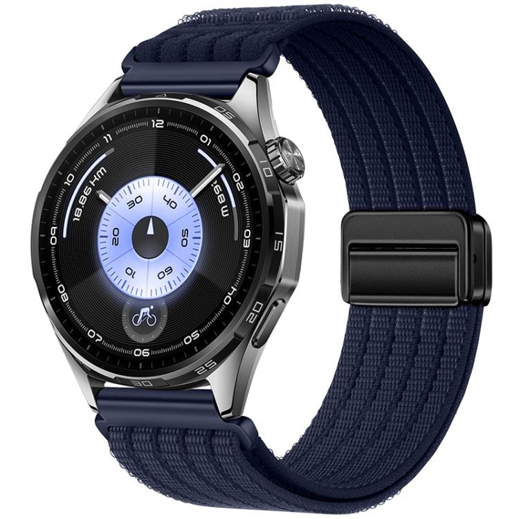 Magnetic Clasp Five-Link Breathable Nylon Watch Band, 22mm, 20mm, 18mm