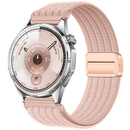 Magnetic Clasp Five-Link Breathable Nylon Watch Band, 22mm, 20mm, 18mm
