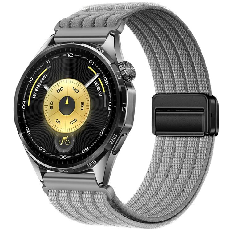 Magnetic Clasp Five-Link Breathable Nylon Watch Band, 22mm, 20mm, 18mm