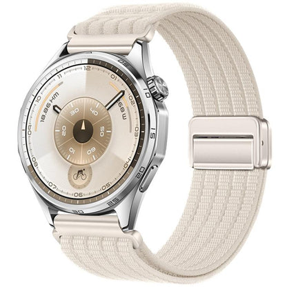 Magnetic Clasp Five-Link Breathable Nylon Watch Band, 22mm, 20mm, 18mm