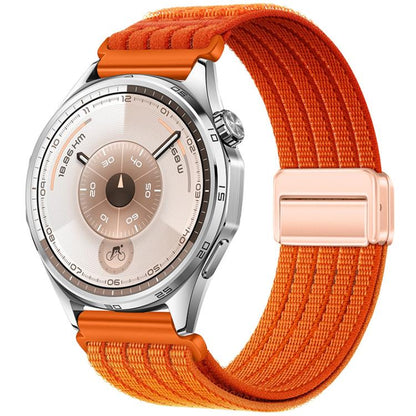 Magnetic Clasp Five-Link Breathable Nylon Watch Band, 22mm, 20mm, 18mm