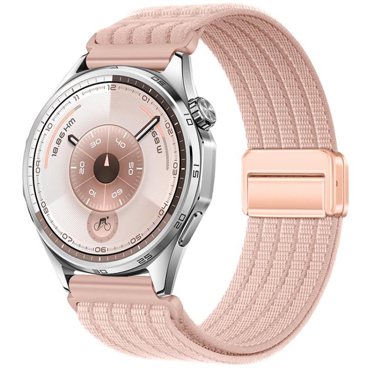 Magnetic Clasp Five-Link Breathable Nylon Watch Band, 22mm, 20mm, 18mm