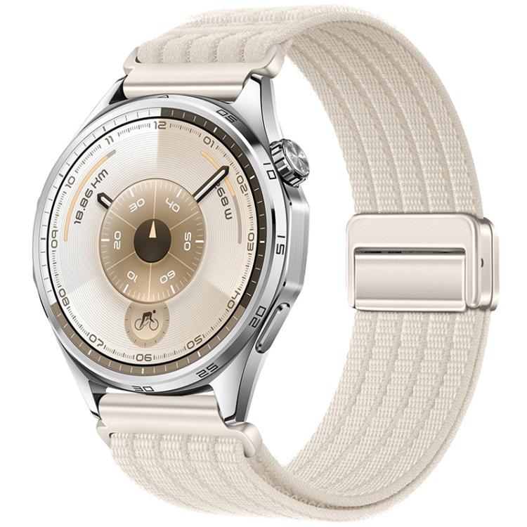 Magnetic Clasp Five-Link Breathable Nylon Watch Band, 22mm, 20mm, 18mm
