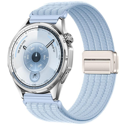 Magnetic Clasp Five-Link Breathable Nylon Watch Band, 22mm, 20mm, 18mm