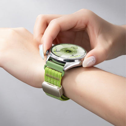 Magnetic Clasp Five-Link Breathable Nylon Watch Band, 22mm, 20mm, 18mm
