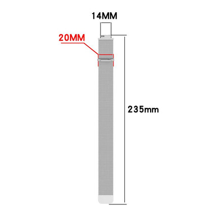 Milanese Magnetic Stainless Steel Watch Band, For Garmin CIRQA Smart Band