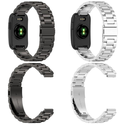 Three Beads Folding Buckle Stainless Steel Watch Band, For Garmin CIRQA Smart Band