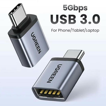 UGREEN 40702 5Gbps OTG Data Transfer USB-C Male to USB 3.0 Female Adapter