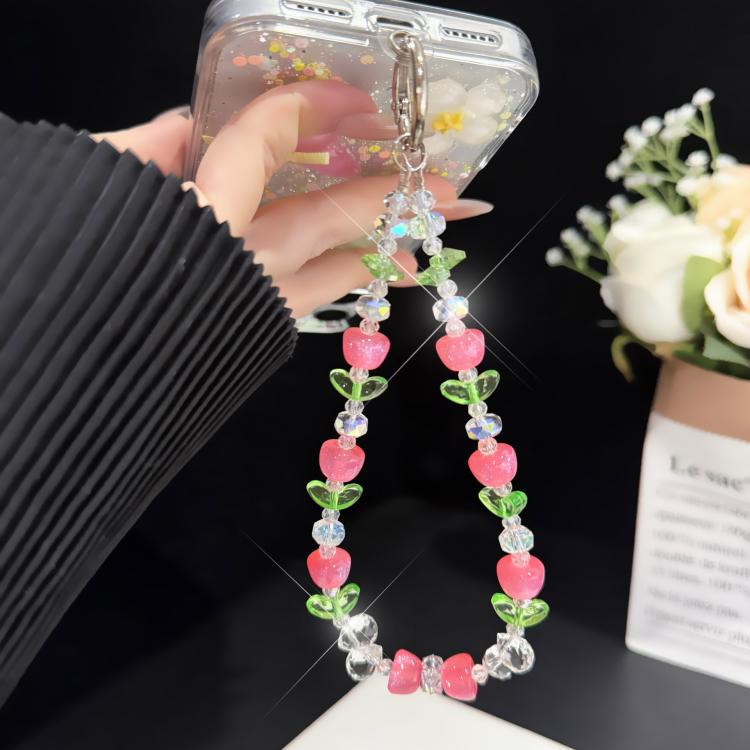 Vibrant Sweet Fruit?Style Phone Chain, Pink, Green