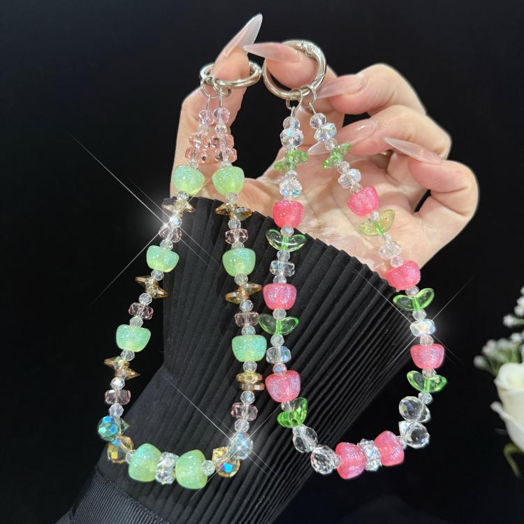 Vibrant Sweet Fruit?Style Phone Chain, Pink, Green