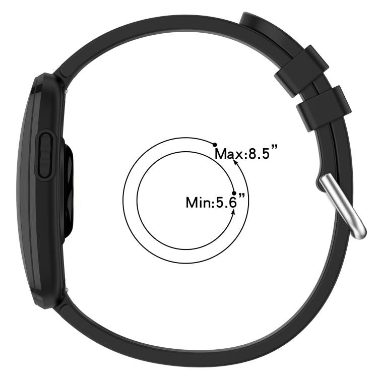 Pin Buckle Vertical-Striped Silicone Watch Band, For Garmin CIRQA Smart Band