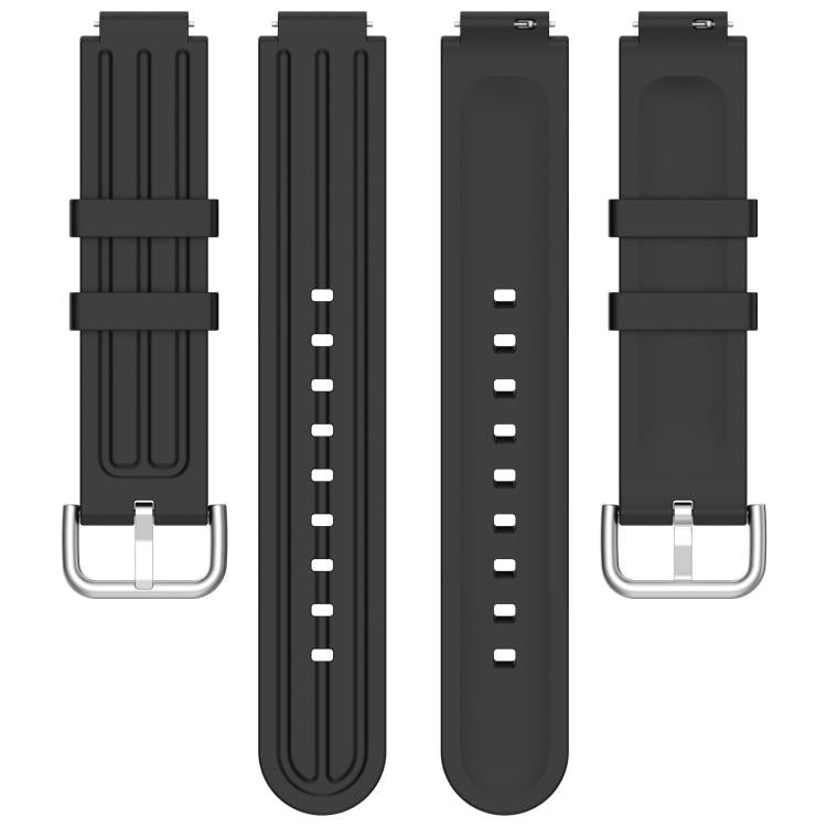 Pin Buckle Vertical-Striped Silicone Watch Band, For Garmin CIRQA Smart Band