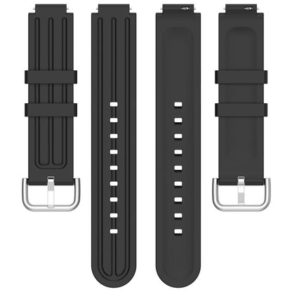 Pin Buckle Vertical-Striped Silicone Watch Band, For Garmin CIRQA Smart Band