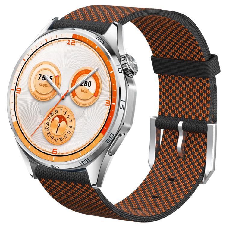 Seamless Design Knitted Nylon Watch Band, 22mm