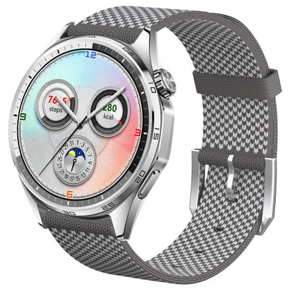 Seamless Design Knitted Nylon Watch Band, 22mm