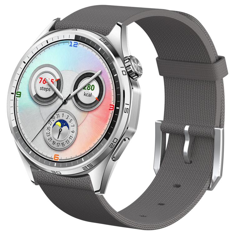 Seamless Design Knitted Nylon Watch Band, 22mm