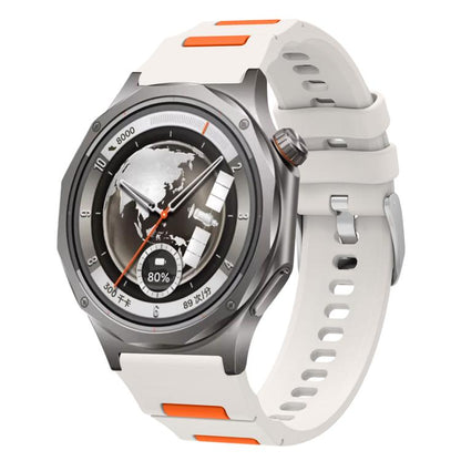 Pin Buckle Two Color Silicone Watch Band, 22mm