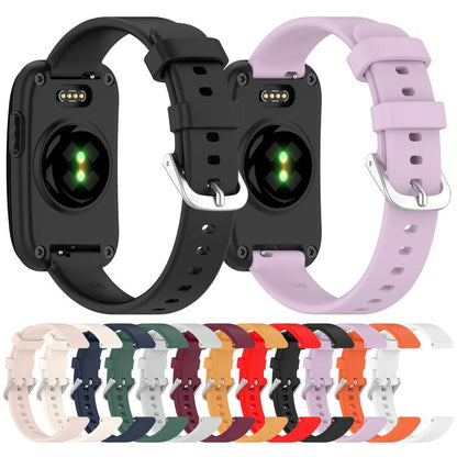 Slim Look Solid Color Silicone Watch Band, For Garmin CIRQA Smart Band