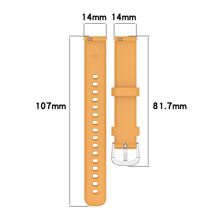 Slim Look Solid Color Silicone Watch Band, For Garmin CIRQA Smart Band