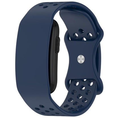 Butterfly Buckle Breathable Perforated Silicone Watch Band, For Garmin CIRQA Smart Band