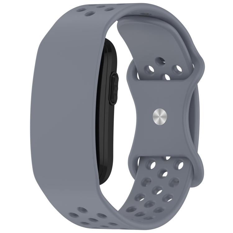 Butterfly Buckle Breathable Perforated Silicone Watch Band, For Garmin CIRQA Smart Band