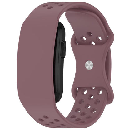 Butterfly Buckle Breathable Perforated Silicone Watch Band, For Garmin CIRQA Smart Band