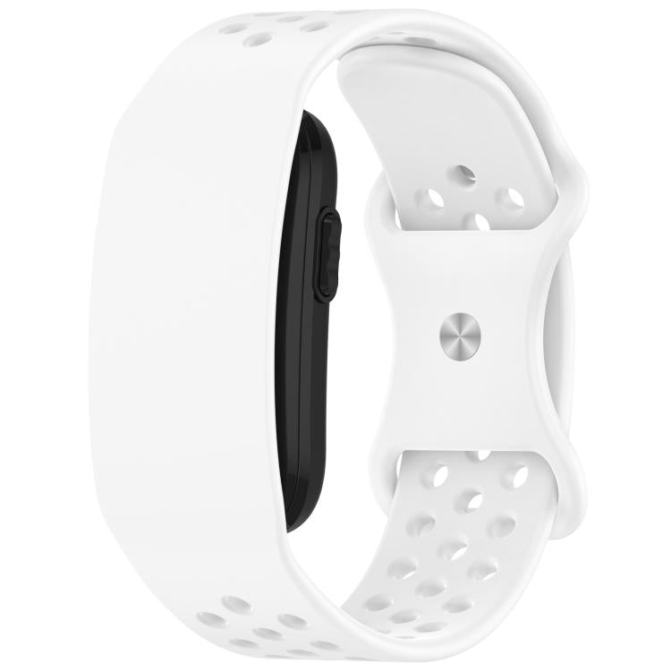 Butterfly Buckle Breathable Perforated Silicone Watch Band, For Garmin CIRQA Smart Band