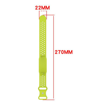 Butterfly Buckle Breathable Perforated Silicone Watch Band, For Garmin CIRQA Smart Band