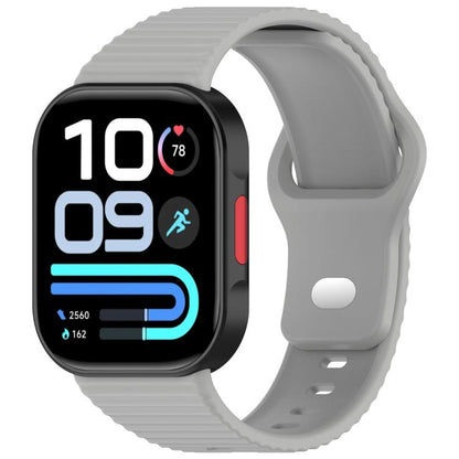 Wavy Texture Reverse Buckle Solid Color Silicone Watch Band, For Redmi Watch 6 Lite