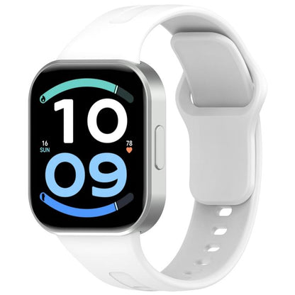 Flat Reverse Buckle Solid Color Silicone Watch Band, For Redmi Watch 6 Active