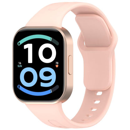 Flat Reverse Buckle Solid Color Silicone Watch Band, For Redmi Watch 6 Active