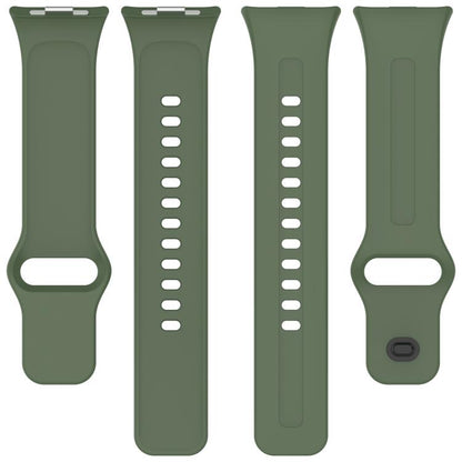 Flat Reverse Buckle Solid Color Silicone Watch Band, For Redmi Watch 6 Active