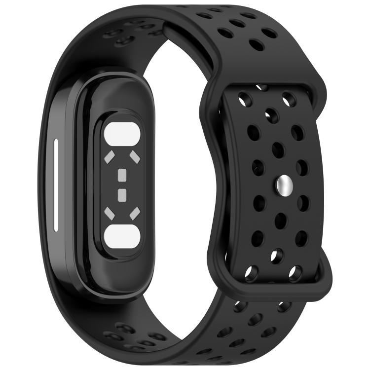 Butterfly Buckle Breathable Perforated Silicone Watch Band, For Hume Band 2.0