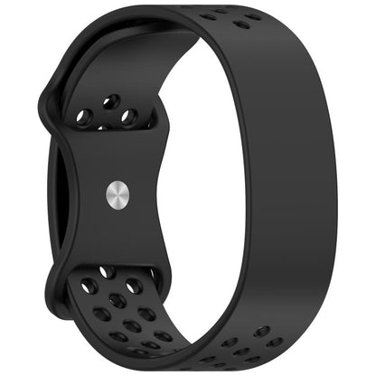 Butterfly Buckle Breathable Perforated Silicone Watch Band, For Hume Band 2.0