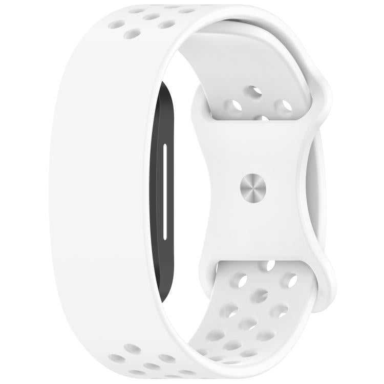Butterfly Buckle Breathable Perforated Silicone Watch Band, For Hume Band 2.0