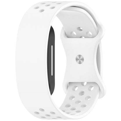 Butterfly Buckle Breathable Perforated Silicone Watch Band, For Hume Band 2.0