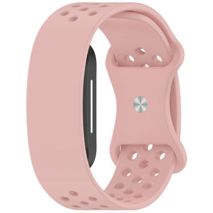 Butterfly Buckle Breathable Perforated Silicone Watch Band, For Hume Band 2.0
