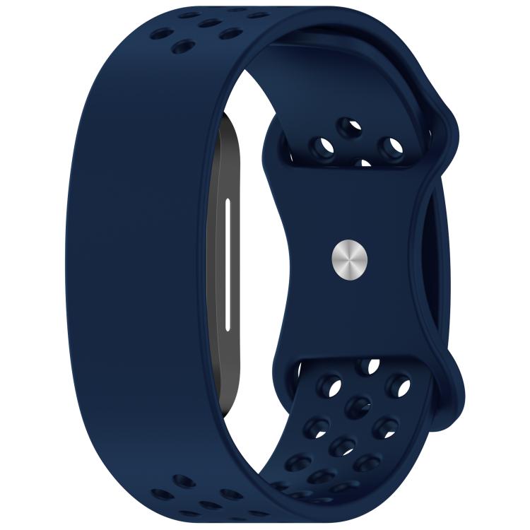 Butterfly Buckle Breathable Perforated Silicone Watch Band, For Hume Band 2.0