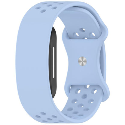 Butterfly Buckle Breathable Perforated Silicone Watch Band, For Hume Band 2.0