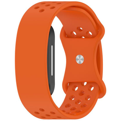 Butterfly Buckle Breathable Perforated Silicone Watch Band, For Hume Band 2.0