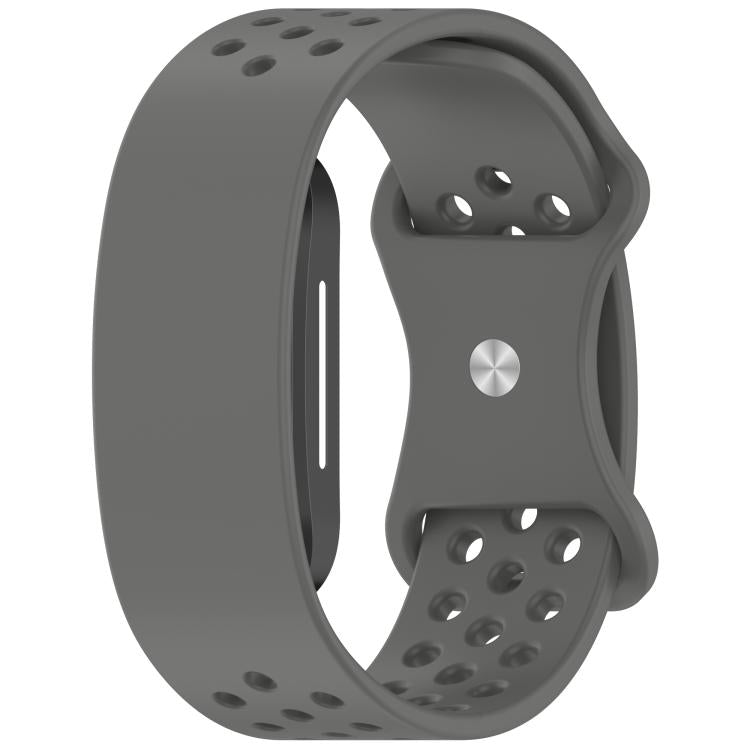 Butterfly Buckle Breathable Perforated Silicone Watch Band, For Hume Band 2.0