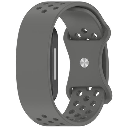 Butterfly Buckle Breathable Perforated Silicone Watch Band, For Hume Band 2.0