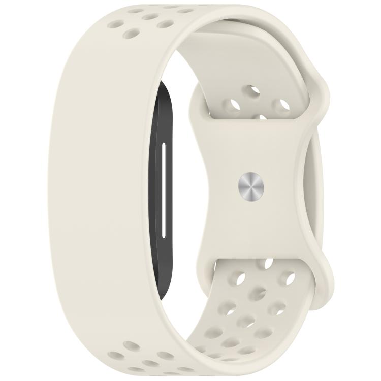 Butterfly Buckle Breathable Perforated Silicone Watch Band, For Hume Band 2.0