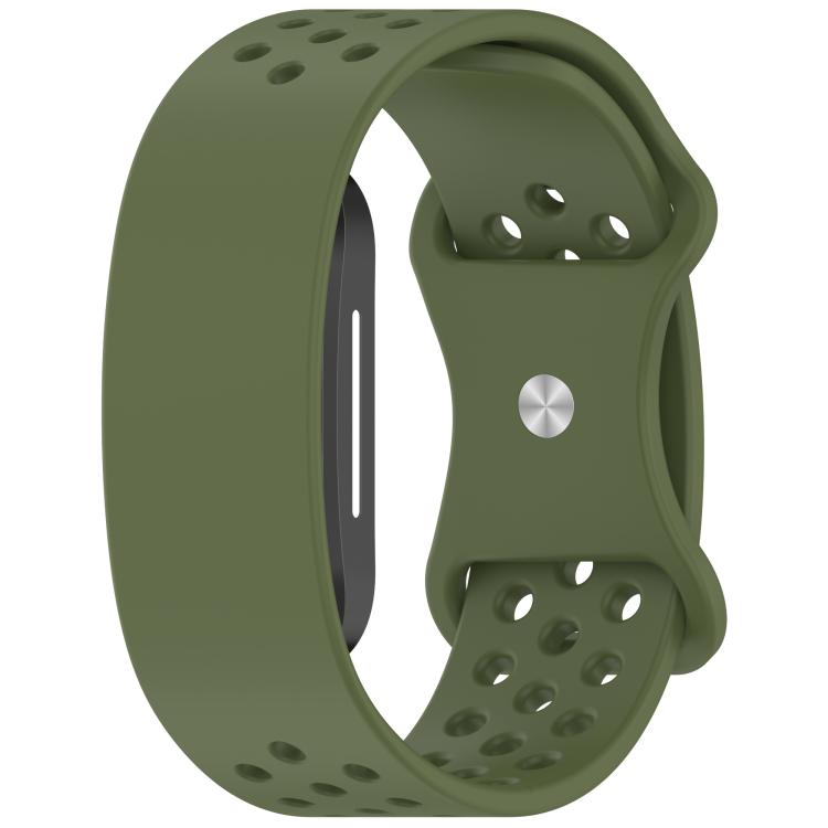 Butterfly Buckle Breathable Perforated Silicone Watch Band, For Hume Band 2.0