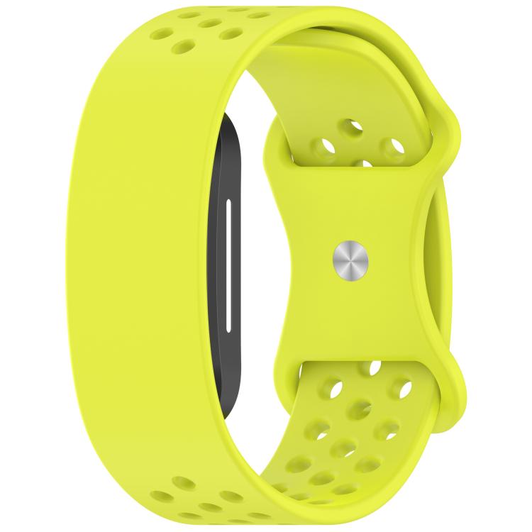 Butterfly Buckle Breathable Perforated Silicone Watch Band, For Hume Band 2.0