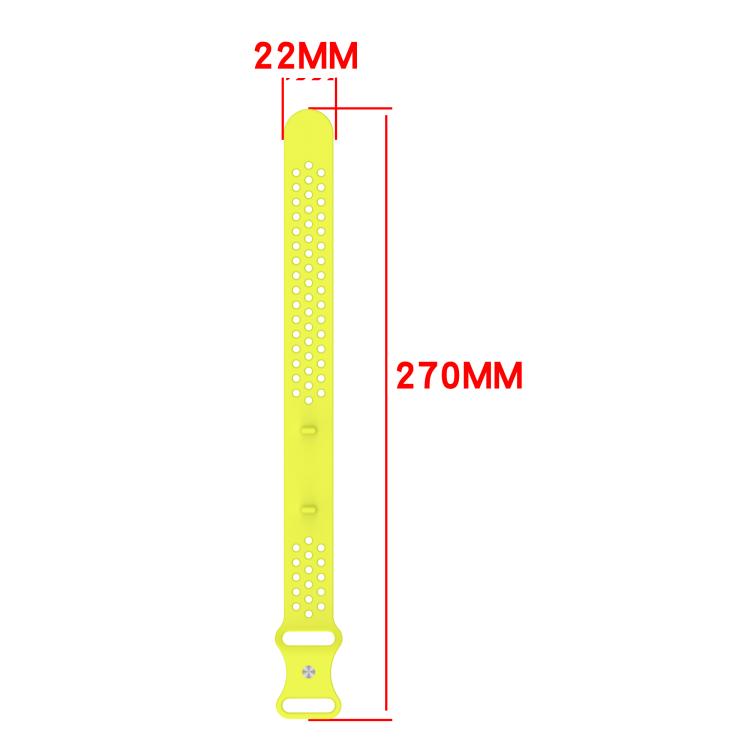 Butterfly Buckle Breathable Perforated Silicone Watch Band, For Hume Band 2.0
